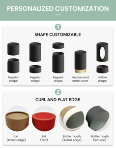 Cajas de Cartón Cilíndricas Biodegradables Personalizadas al por Mayor, Envases de Tubo de Papel, Caja de Cilindro de Papel <span class=keywords><strong>para</strong></span> Bálsamo Labial - Product Image 5