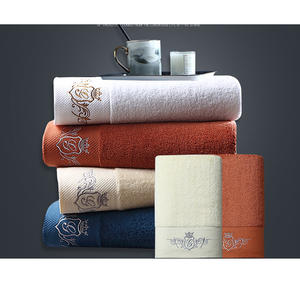 Toallas de baño de algodón peinado, toallitas de baño de algodón puro con patrón de agua, precio de hotel, egipcio - Product Image 2