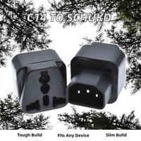 Tout nouvel adaptateur de prise IEC 320 C14 adaptateur de prise femelle Schuko avec IEC C14 à Schuko pour utilisation de téléphone portable sortie ca