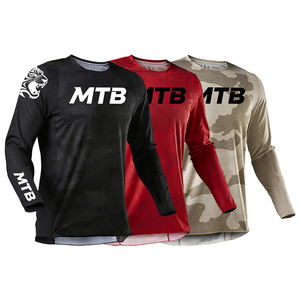 <span class=keywords><strong>Camiseta</strong></span> de Ciclismo de Montaña de Secado Rápido, Manga Larga, para Descenso, Camuflaje, Transpirable - Product Image 1