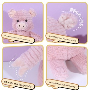 Elefante di peluche super morbido a gambe lunghe - Compagno di sonno confortante per il bambino, regalo perfetto, imbottito in cotone PP, ideale per le macchine a griffa - Product Image 5