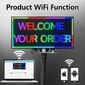 Panneau d'affichage numérique LED programmable P2.5, écran portable WiFi pour la publicité, les stands de vendeurs, les cafés - Product Image 4
