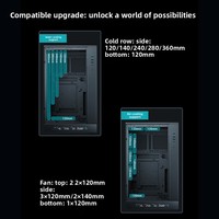 Casing Deepcool Ch270 Vertical Mid Tower MicroATX dengan Layar Digital, Mendukung Motherboard Back-plug dan Basis Pendingin Air 360