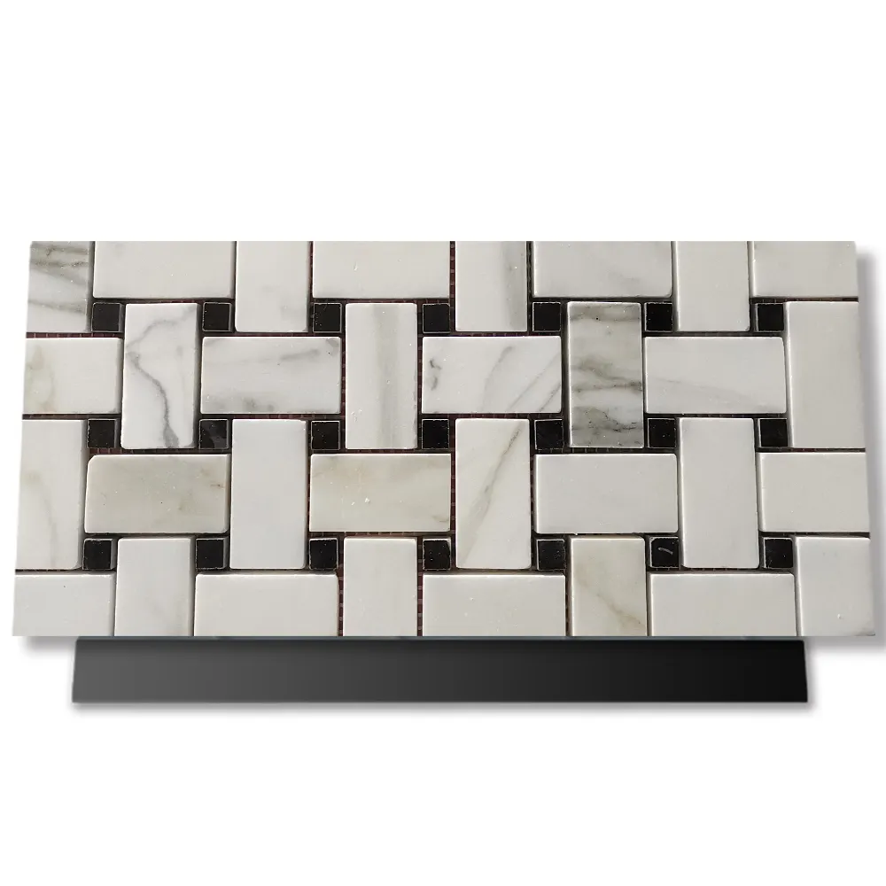 Goldtop ODM/OEM Mosaica Küchen mosaik fliesen für Mittel tische Bianco Carrara Marmor mosaik fliesen für die Küche