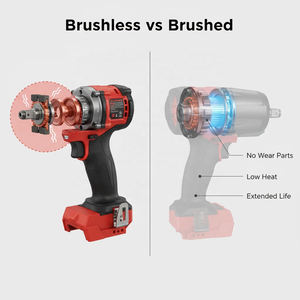 Ударный гайковерт DIY-класса, 18В, 1300 Нм, с бесщеточным двигателем, 800 Вт, квадратный хвостовик, эффективный промышленный, 1/2 дюйма - Product Image 5