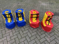 Combinaison de sumo gonflable, chaussures de vitesse gonflables, chaussures de sumo géantes, casque, ballons, tapis, combinaisons de lutte de sumo à vendre