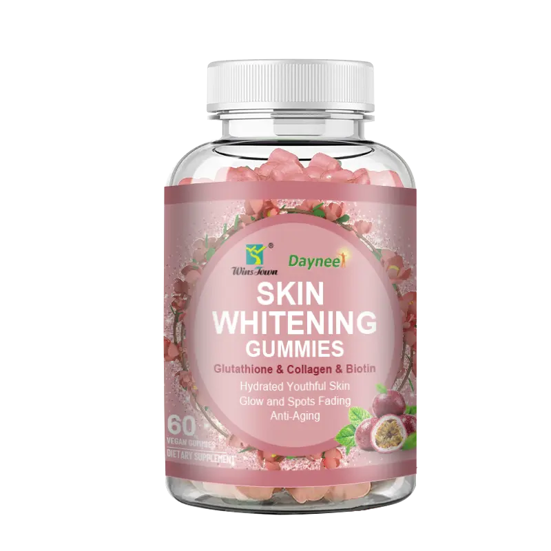 GSH त्वचा Whitening कोलेजन के साथ एल-Glutathione Gummies प्रकाश और यहां तक कि त्वचा टोन भोजन के पूरक