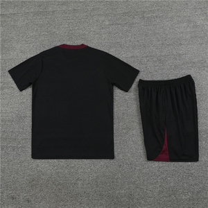 Uniformes de Fútbol de Verano, Conjunto de Entrenamiento de Manga Corta, Jersey 24/25 París, Transpirable, Poliéster de Secado Rápido, Cuello Redondo, Unisex, Deportivo - Product Image 3