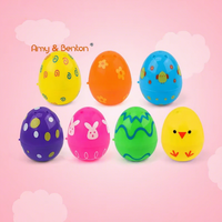 Jouet Offre Spéciale pour enfants avec style mignon et oeuf de couleur vive Festival en plastique personnalisé Pâques Surprise jouets oeuf pour enfants