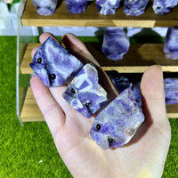Hérisson en améthyste naturelle de haute qualité, sculpté à la main, pour la guérison, idéal comme cadeau (vente en gros)