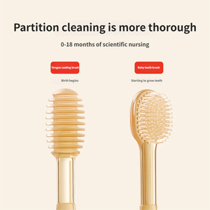 Brosse à dents en silicone de haute qualité pour bébé, nettoyage de la langue du bébé, produits maternels et pour bébés - Product Image 5