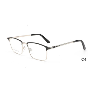 Armazones de Gafas Listos <span class=keywords><strong>para</strong></span> Enviar al por Mayor Rectangulares de Metal <span class=keywords><strong>para</strong></span> Hombre Montura Completa Óptica de Moda - Product Image 5