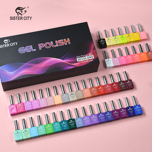 Non toxique 48 couleurs 15ml multicolore Vegan Gel vernis à ongles Kit Uv Led Gel vernis marque privée Gel vernis à ongles ensemble boîte - Product Image 1