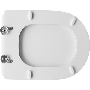 Asiento de Inodoro Blanco de Cierre Suave y Liberación Rápida para Vavid Oriental Vase, Diseño Moderno, Material PP Urea, Control Remoto para Baño - Product Image 2