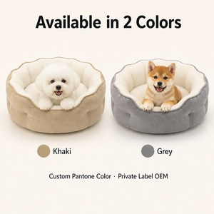 <span class=keywords><strong>Coussin</strong></span> pour animaux de compagnie festonné en fausse fourrure longue et moelleuse, confortable, rembourré en coton PP, amovible et lavable, pour chiens et chats, vente en gros - Product Image 4