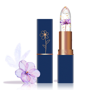 Rouge à lèvres en gelée aux fleurs <span class=keywords><strong>s</strong></span>échées avec logo personnalisé, changeant de couleur selon la température, <span class=keywords><strong>baume</strong></span> hydratant pour cadeaux promotionnels - Product Image 4