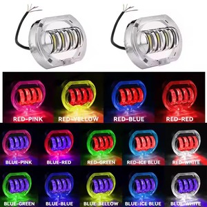 Accessoires de voiture, phare de moto LED 4SMD, Angel Eye Devil Eye, ampoule H4 12V, 30W, 3000 lumens, 6000K-6500K, montage universel - Product Image 4