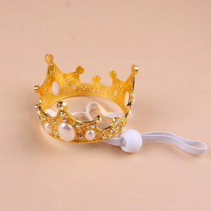 Neue trend ige Hunde und Katzen Party Muster Legierung Crown Pet Kopf bedeckung Cross-Border Shining Crown Pet <span class=keywords><strong>Hat</strong></span> für Geburtstag und Feiertage - Product Image 3