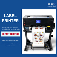 Impresora de Etiquetas de Tinta de Pigmento para Inyección de Tinta A3, Impresora de Etiquetas en Rollo Multicolor XP600 de 30 cm con Soporte
