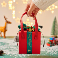 Caja de Regalo de Manzanas para Nochebuena |   Diseño de Luz LED Transparente |   Cinta de estampado en caliente personalizada |   Empaquetado Creativo de Frutas al por Mayor