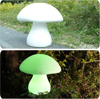 Lampe LED RGB en forme de champignon, veilleuse contemporaine en ABS, télécommandée, étanche, alimentée par piles, pour l'ambiance de la chambre