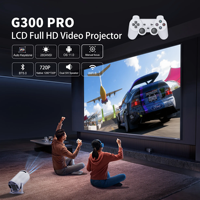 Mini projecteur portable Android 11 LED 4K 3840x2160 280 Lumens avec haut-parleurs stéréo HIFI pour extérieur, maison et jeux, 1 Go/8 Go, 0,5-3 m