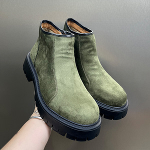 Botas Chelsea de Estilo Otoño 2026, Botas de Punta Abierta Transpirables y Versátiles, Botas Cortas Británicas de Trabajo Casuales Retro - Product Image 1