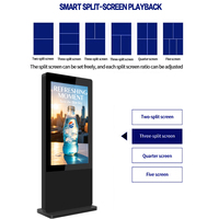 Pantalla Digital Tótem para Exteriores de 75 y 85 Pulgadas, Máquina de Publicidad LCD de Doble Cara con Diseño Resistente a la Intemperie para Calles y Parques