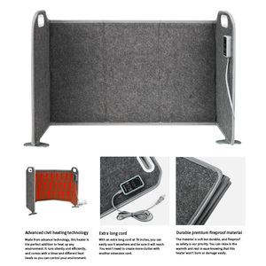 Calentador Eléctrico Plegable para Debajo del Escritorio, 3 Niveles <span class=keywords><strong>de</strong></span> Control <span class=keywords><strong>de</strong></span> Temperatura, Calentador <span class=keywords><strong>de</strong></span> Pies con Protección Antivuelco y Temporizador <span class=keywords><strong>de</strong></span> 9 Horas para RV y Uso en Exteriores - Product Image 5