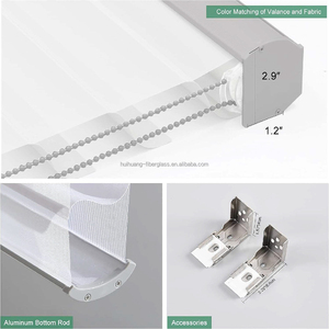 Manufacturer Wholesale Shangri-la <strong>Blinds</strong> High Quality New Style Smart Electric Triple Shade Blackout <strong>Horizontal</strong> Built-in Fabric - Product Image 5