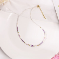 Collier et Bracelet en Perles de Pierre Améthyste Facettée Shousan avec Perles Baroques – Bijoux Ajustables pour Rendez-vous, Banquets, Festivals, Cadeaux
