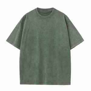 Camiseta Oversize de Algodón Orgánico 100% Ecológico y Transpirable de 240g al por Mayor con Logotipo Personalizado Impresión DTG para Hombre, Diseño Liso - Product Image 4