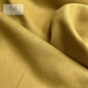 Listo para enviar, venta al por mayor, 195GSM, 100%, tela de lino puro para camisa, sofá, pantalones, pantalones, blanco, Lino teñido liso Natural, nulo - Product Image 5