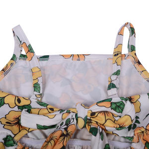 CD-3-1卸売カスタムイングランドスタイル竹/綿ガールズドレスフリル調節可能な肩紐バックボウ膝丈幼児用 - Product Image 5