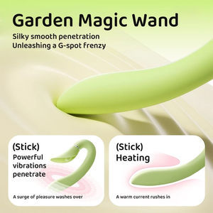 Set Duo Honey Bee Garden Wand con 9 Frequenze <span class=keywords><strong>di</strong></span> Vibrazione e Suzione, 15000rpm, IPX7, Riscaldamento, Controllo App, Silicone 150mm, OEM ODM, Vendita all'Ingrosso - Product Image 6