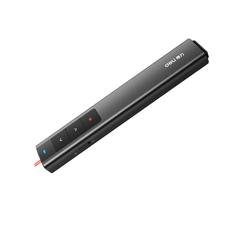 Deli Sensitive Keys Red Light Pointer Laser Remote Wireless Page Turning Pen
