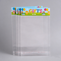 Emballage personnalisé avec logo, sachet transparent en OPP/BOPP, pochette transparente pour bijoux, papeterie, jouets, bonbons, cartes, sac OPP avec trou de suspension