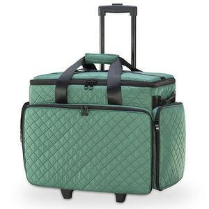 BSCI factory Large Rolling <b>Sewing</b> <b>Machine</b> Storage Tote with Pockets - Product Image 2