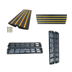 Rampe <span class=keywords><strong>de</strong></span> seuil <span class=keywords><strong>de</strong></span> passage en caoutchouc robuste pour voitures, camions, scooters et vélos - Product Image 2