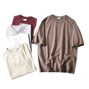 เสื้อยืดดีไซน์ใหม่ทรงโอเวอร์ไซส์ ผ้าฝ้าย 100% คอกลม ทรงหลวม ไหล่ตก ปักโลโก้ตามสั่ง พิมพ์ลาย สตรีทแวร์ - Product Image 2