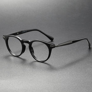 219 レトロメタルスクエアフレーム トレンディな光学フレーム リバー卸売 チタン製 レディースアイウェア メンズメガネ デザインアイグラス - Product Image 4