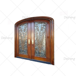 Portes en fer forgé de sécurité européennes pour l'<span class=keywords><strong>entrée</strong></span> de la <span class=keywords><strong>maison</strong></span> (anciennes) <span class=keywords><strong>Porte</strong></span> <span class=keywords><strong>d</strong></span>'<span class=keywords><strong>entrée</strong></span> extérieure simple ou double cintrée - Product Image 4