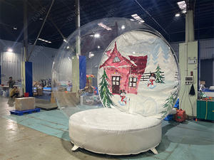 Événements fête clair gonflable cristal Igloo dôme tente à bulles boule à neige gonflable pour la décoration de noël - Product Image 6