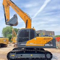 Corée, excavatrice sur chenilles d'occasion Hyundai 220-9S de 22 tonnes, excavatrice d'occasion Hyundai Robex 220 220lc-9 220lc-9s R220 R220lc