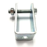 Support de fixation en U sur mesure OEM pour clôture en tube carré en acier galvanisé
