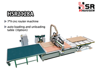 Hausser Offre Spéciale grand centre d'usinage de nidification de coupe de plaque 7*9 pieds taille fraiseuse CNC pour armoire en bois