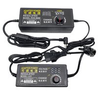 Adaptateur de chargeur universel à tension réglable AC/DC 3V-12V 9V 24V 2A 3A 5A avec affichage LED, alimentation régulée