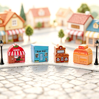 Figurines miniatures en résine assorties en gros pour vitrine de magasin, accessoires de maison de poupée pour micro-paysages et loisirs créatifs DIY