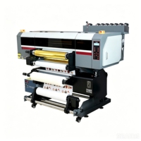 Impresora UV DTF industrial de rollo a rollo de 2/3 cabezales, impresora automática de etiquetas adhesivas de alta velocidad con laminador integrado, impresora Suntec