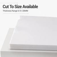 Feuilles de plastique HDPE blanc 2mm 3mm 12mm coupées à la taille de remplacement pour porte et fenêtre HDPE